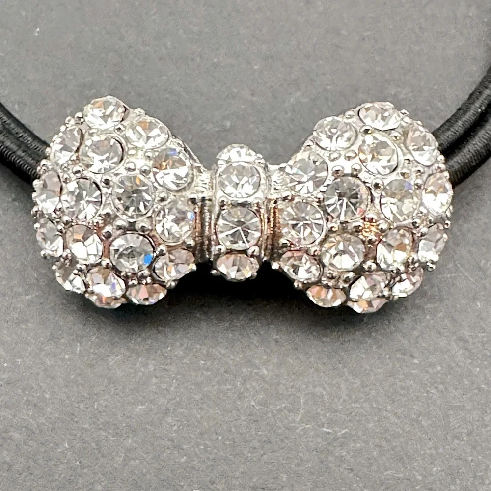 Crystal Bow Hair Tie Band NWOT - Picture 2 of 5